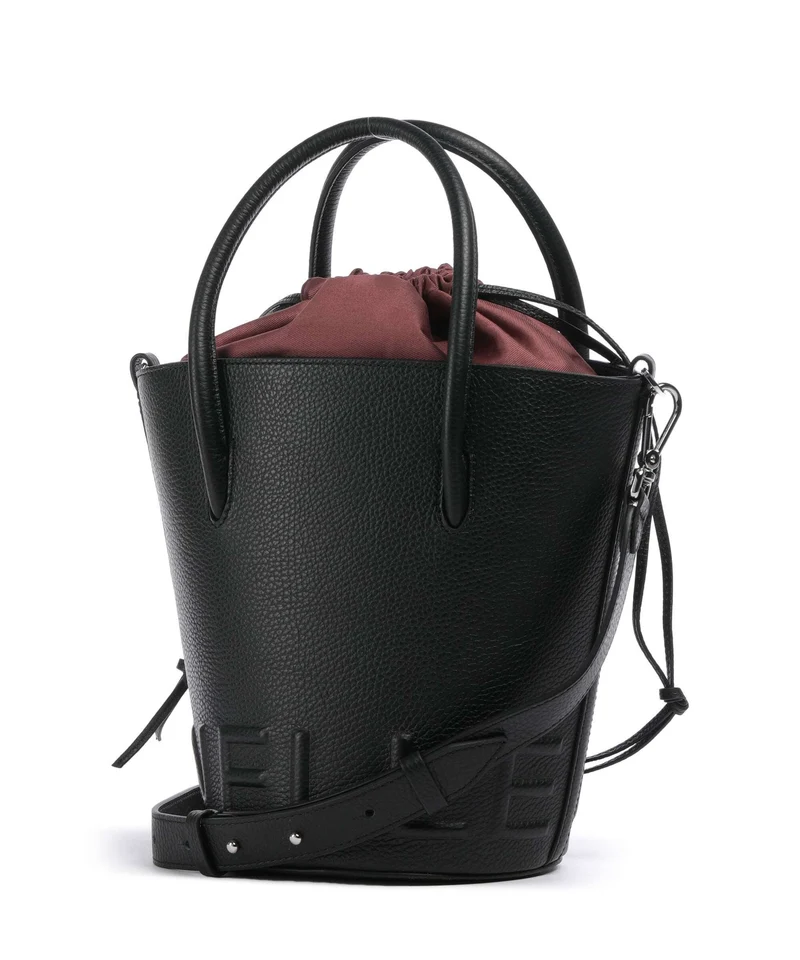 Coccinelle Myrtha Maxi Logo Bucket bolso de mano noir