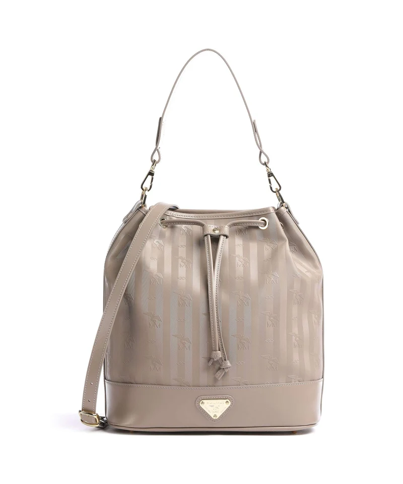 Maison Mollerus Vinerus Niesen Bucket bolso de mano taupe