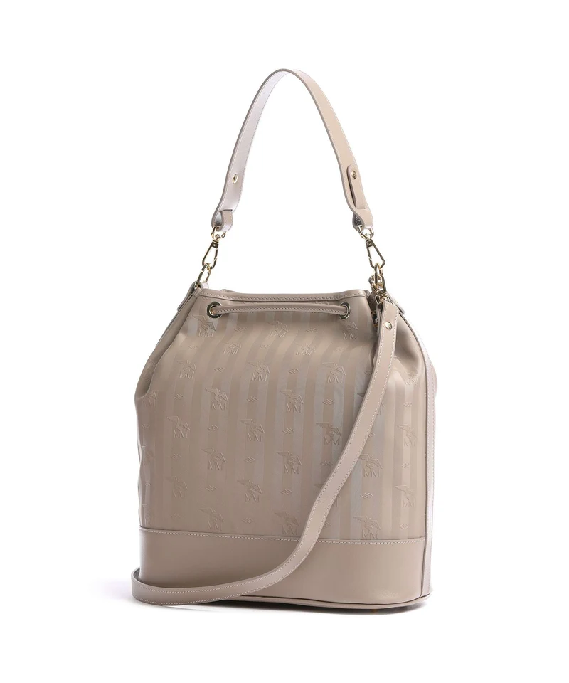 Maison Mollerus Vinerus Niesen Bucket bolso de mano taupe