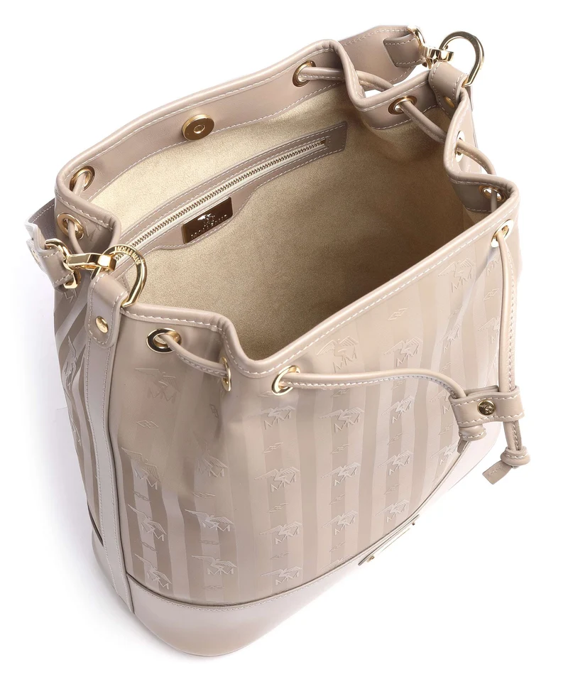 Maison Mollerus Vinerus Niesen Bucket bolso de mano taupe