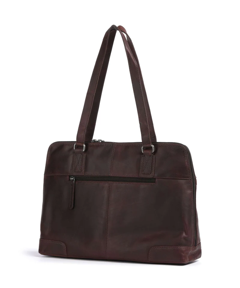 The Chesterfield Brand Wax Pull Up Cow Branson Bolso de hombro brown