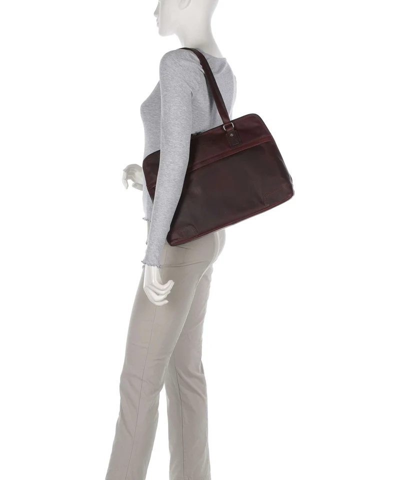 The Chesterfield Brand Wax Pull Up Cow Branson Bolso de hombro brown