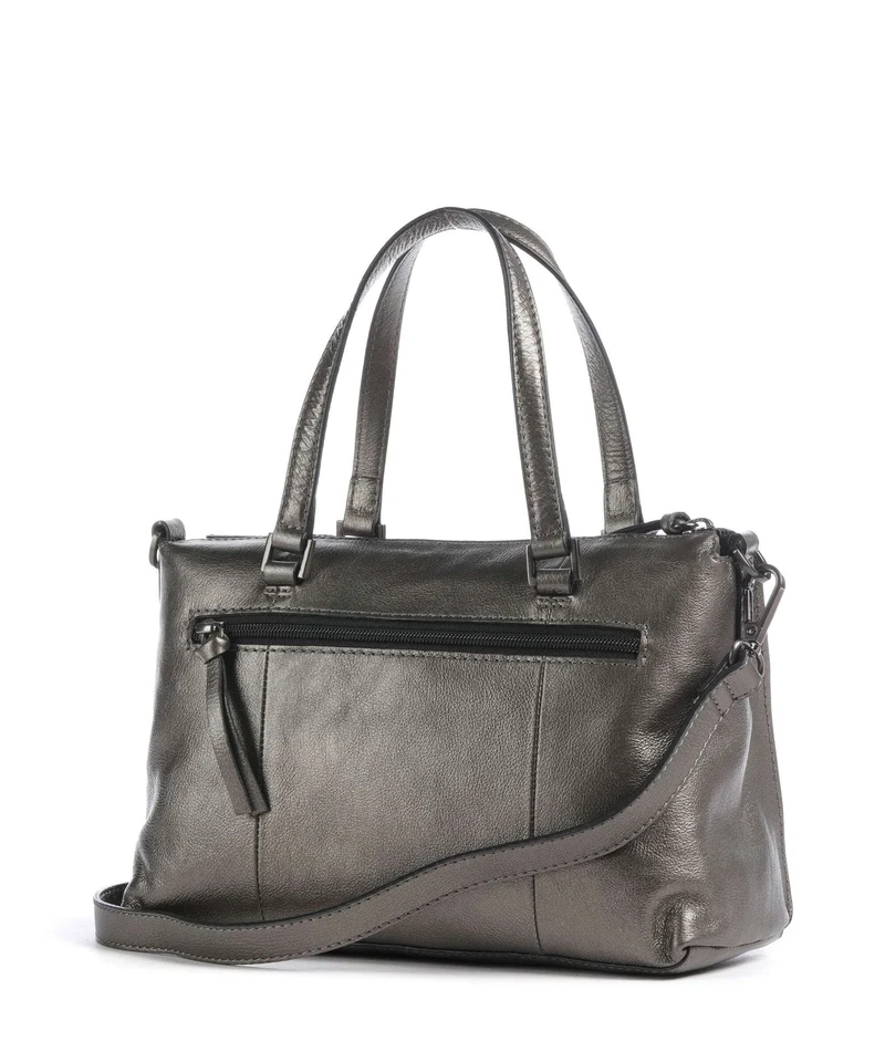 Burkely Creased Crystal Bolso de mano gunmetal