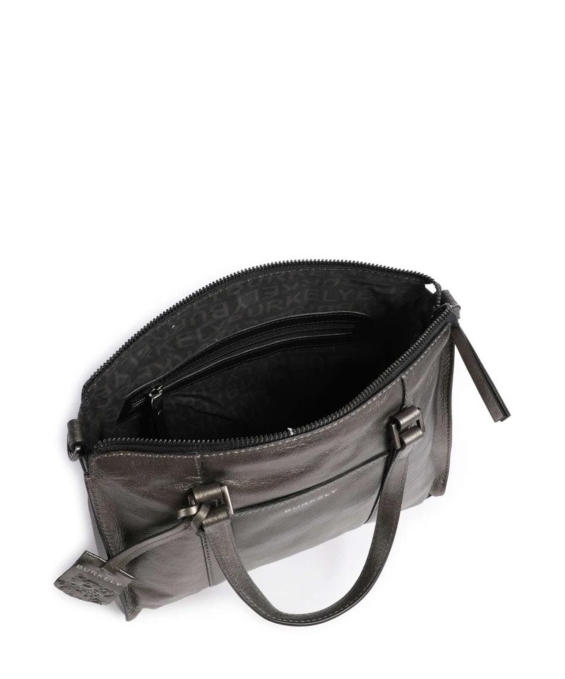 Burkely Creased Crystal Bolso de mano gunmetal