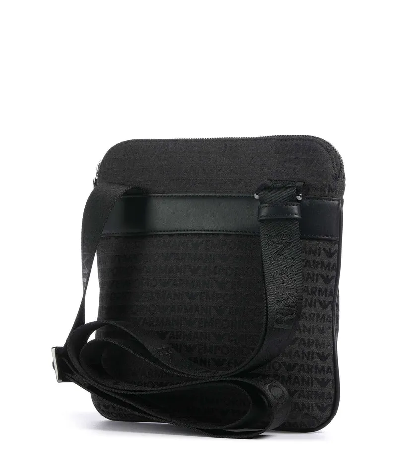 Emporio Armani Logo Jacquard Bandolera bristol black