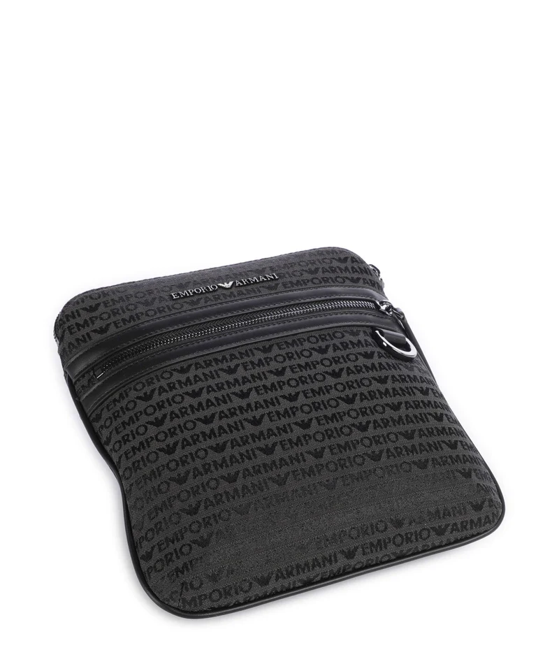 Emporio Armani Logo Jacquard Bandolera bristol black