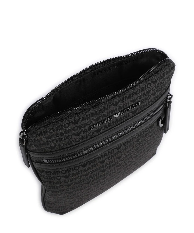 Emporio Armani Logo Jacquard Bandolera bristol black
