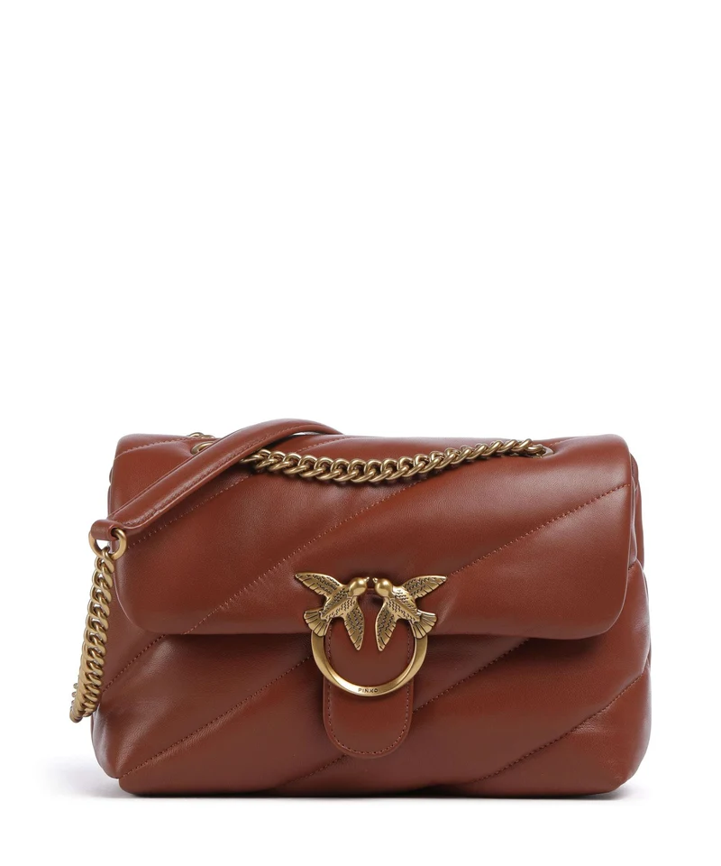 Pinko Love Puff Classic Bolso de hombro arabo/antique gold