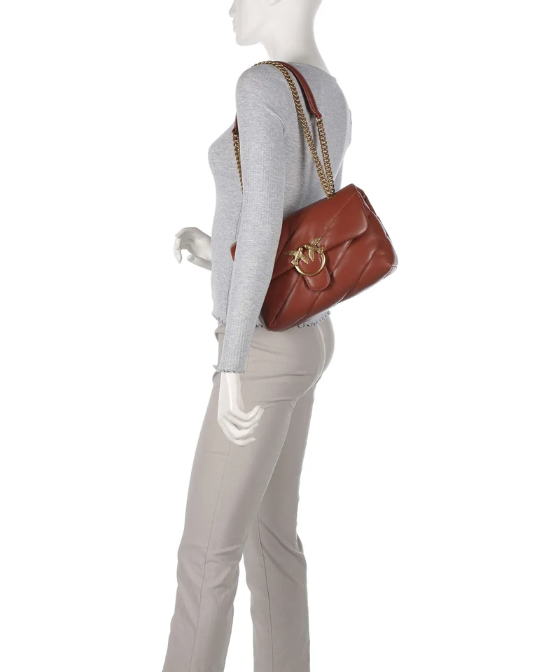 Pinko Love Puff Classic Bolso de hombro arabo/antique gold