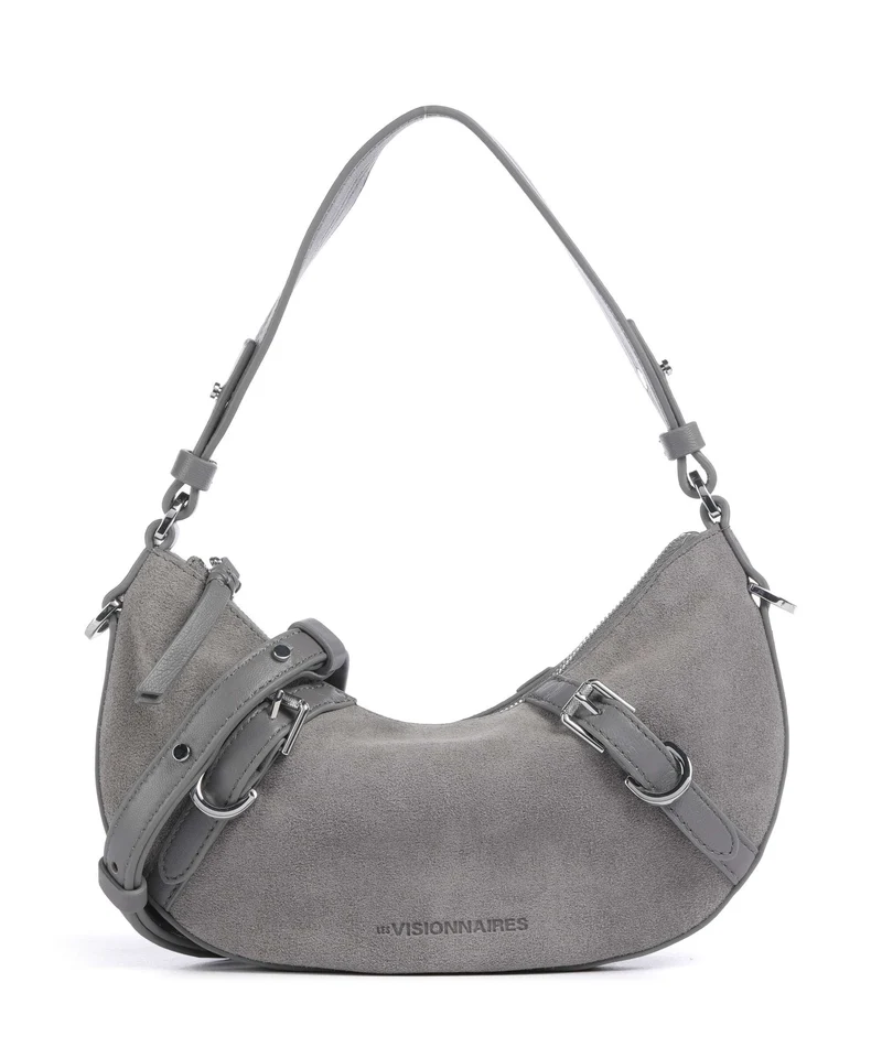 Les Visionnaires Enya Cozy Mini Bolso de hombro titanium grey