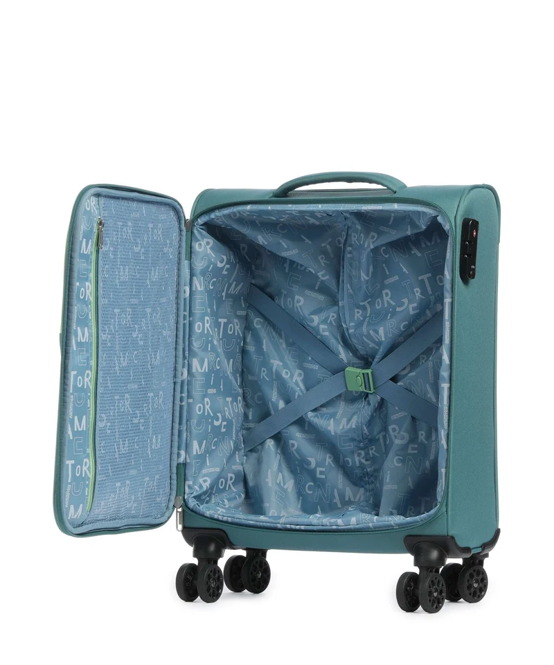 American Tourister Sea Seeker Maleta con 4 ruedas bayou green