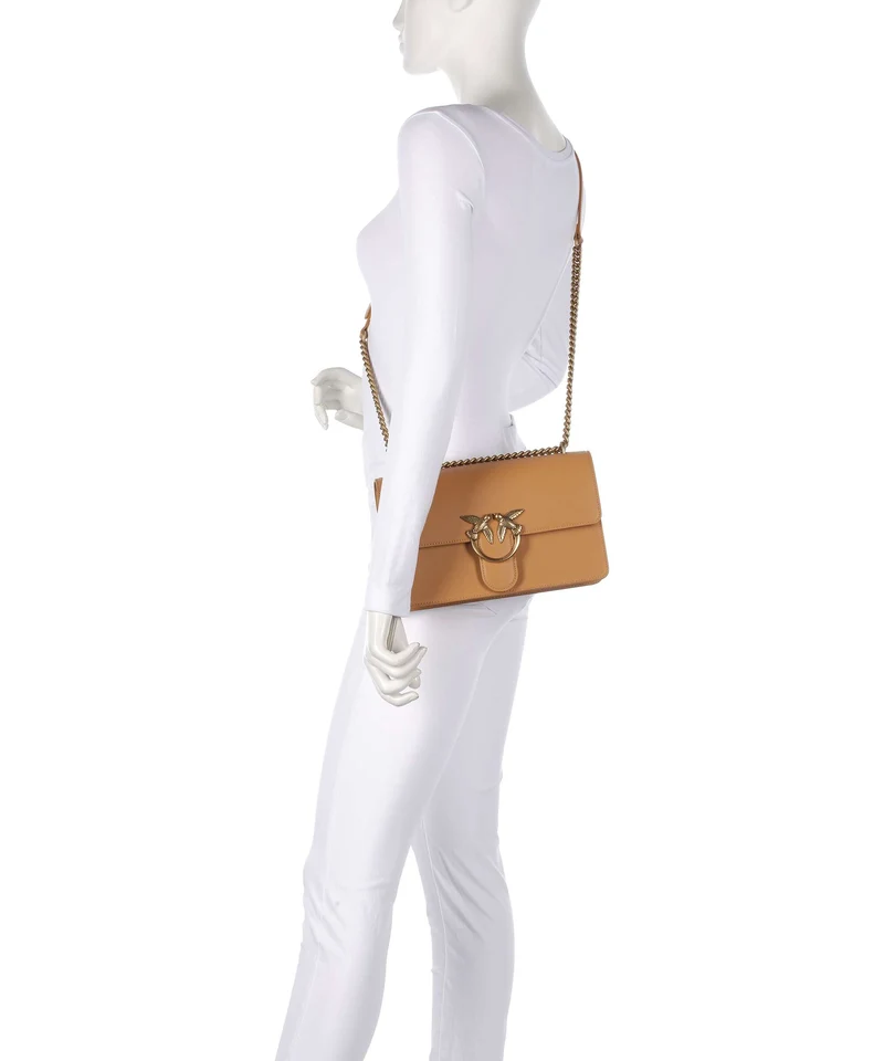 Pinko Love One Classic Bolso de hombro torrone/antique gold