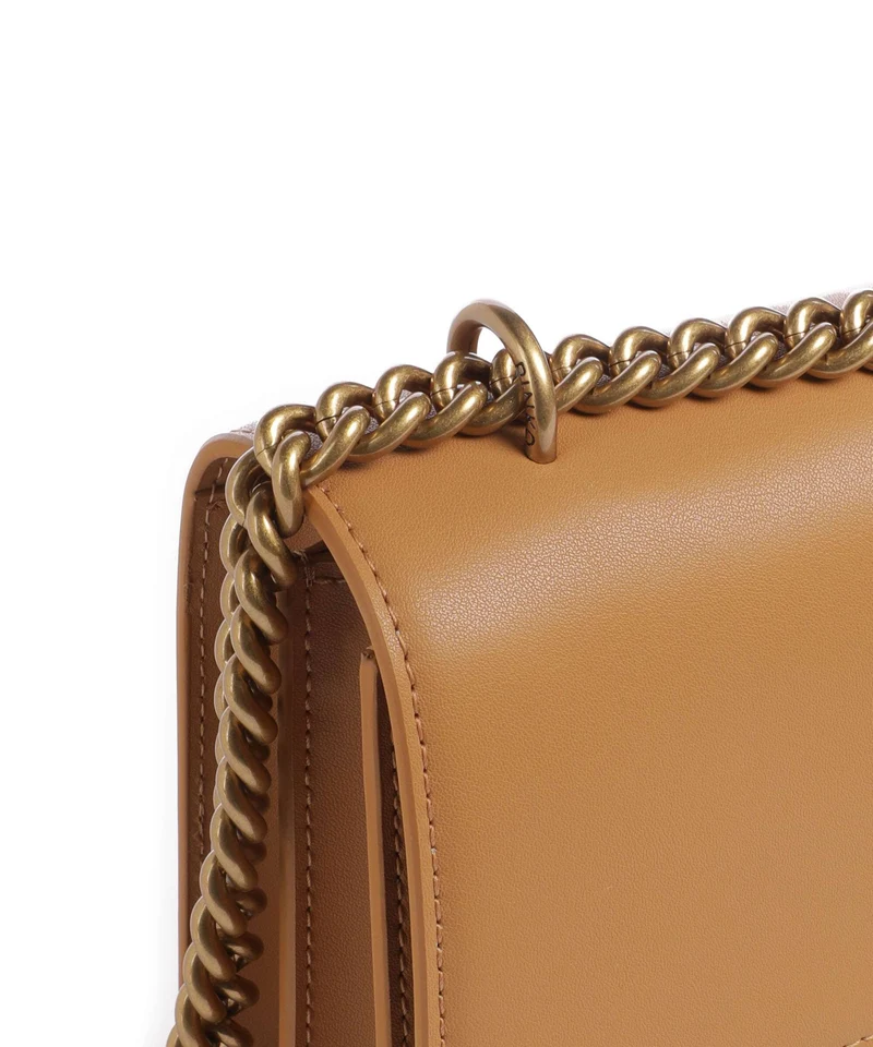 Pinko Love One Classic Bolso de hombro torrone/antique gold