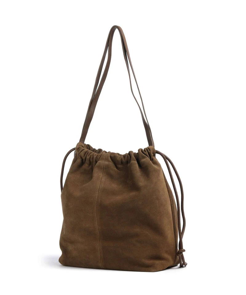 Liebeskind Lya Suede M Bucket bolso de mano safari