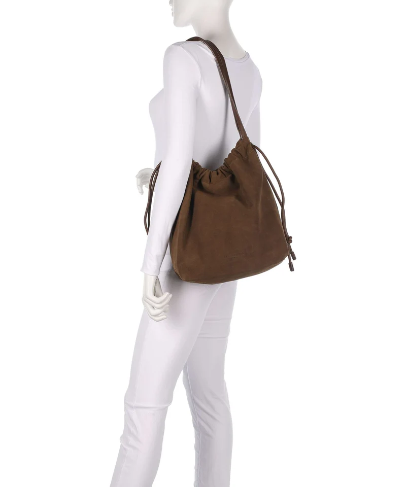 Liebeskind Lya Suede M Bucket bolso de mano safari