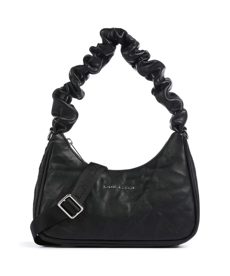 Lancaster Actual Froissé Bolso de hombro noir