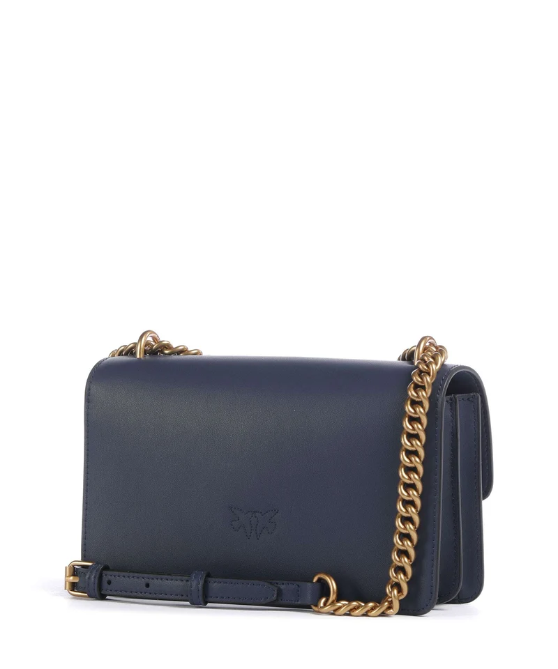 Pinko Love One Mini Bolso de hombro blu indaco ombroso/antique gold