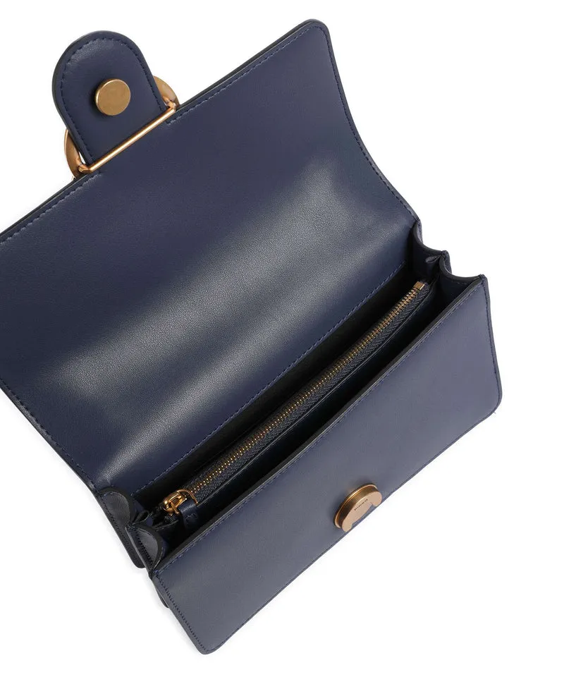 Pinko Love One Mini Bolso de hombro blu indaco ombroso/antique gold