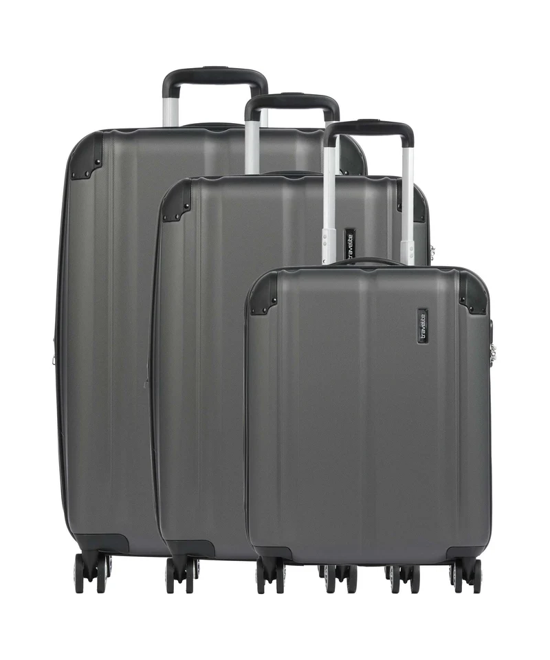 Travelite City Juego de maletas (4 ruedas) anthrazit