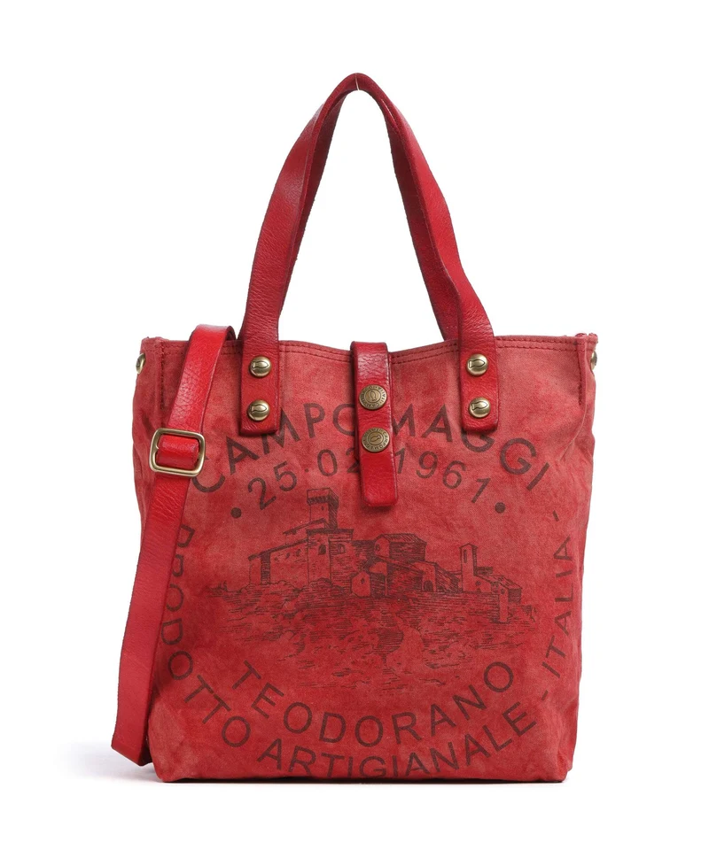 Campomaggi Bolso de mano beige/rosso/moro