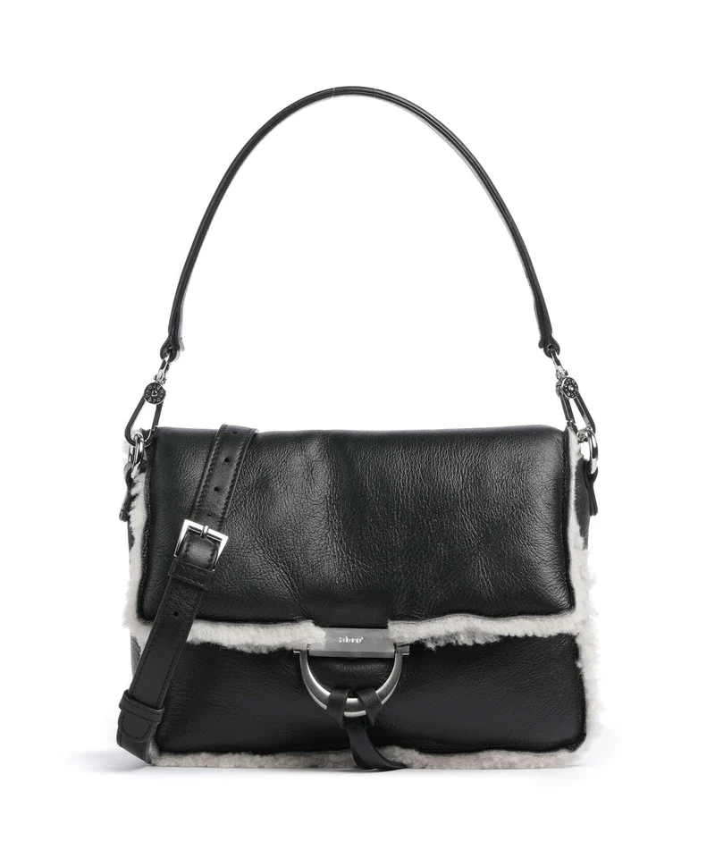 Abro Shearling Temi Bolso de hombro black/white