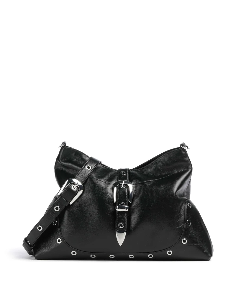 Les Visionnaires Elisa Rivet Glossy Bolso de hobo black