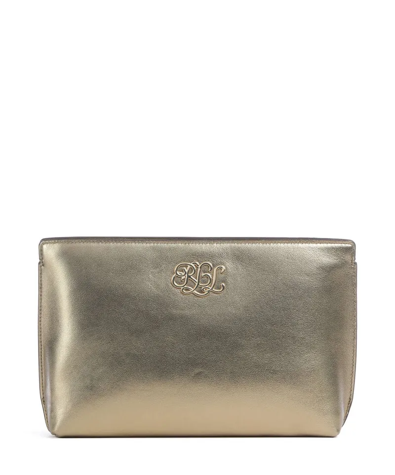 Lauren Ralph Lauren Large Bolso de cosméticos antique gold